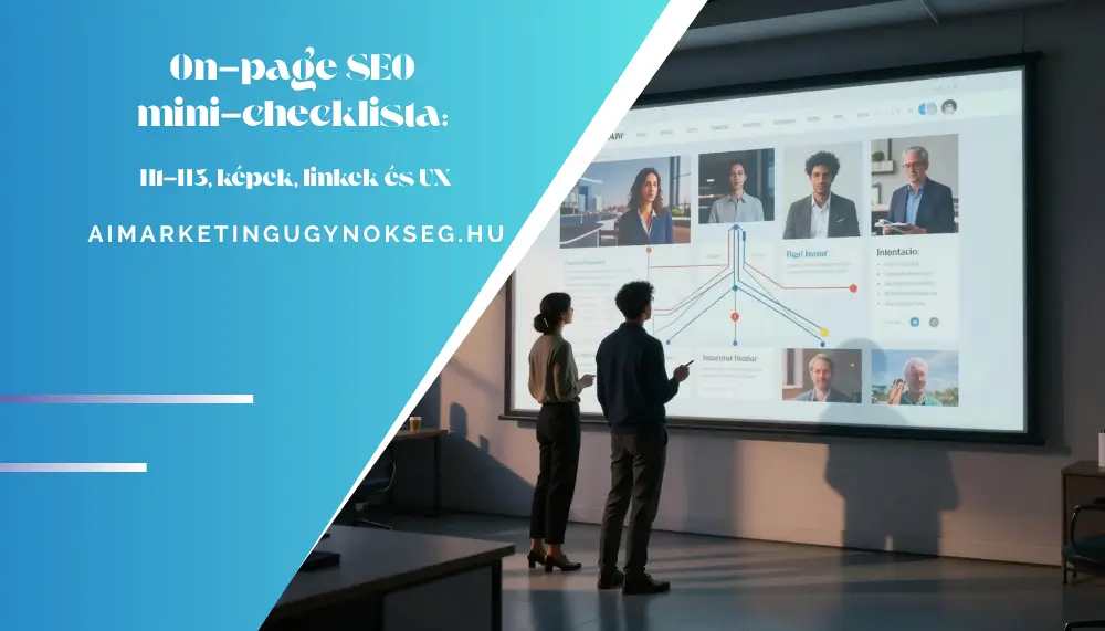 aimarketingugynokseg.hu - On-page SEO mini-checklista H1-H3, képek, linkek és UX