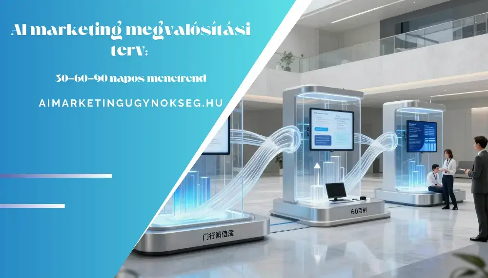 aimarketingugynokseg.hu - AI marketing megvalósítási terv 30-60-90 napos menetrend