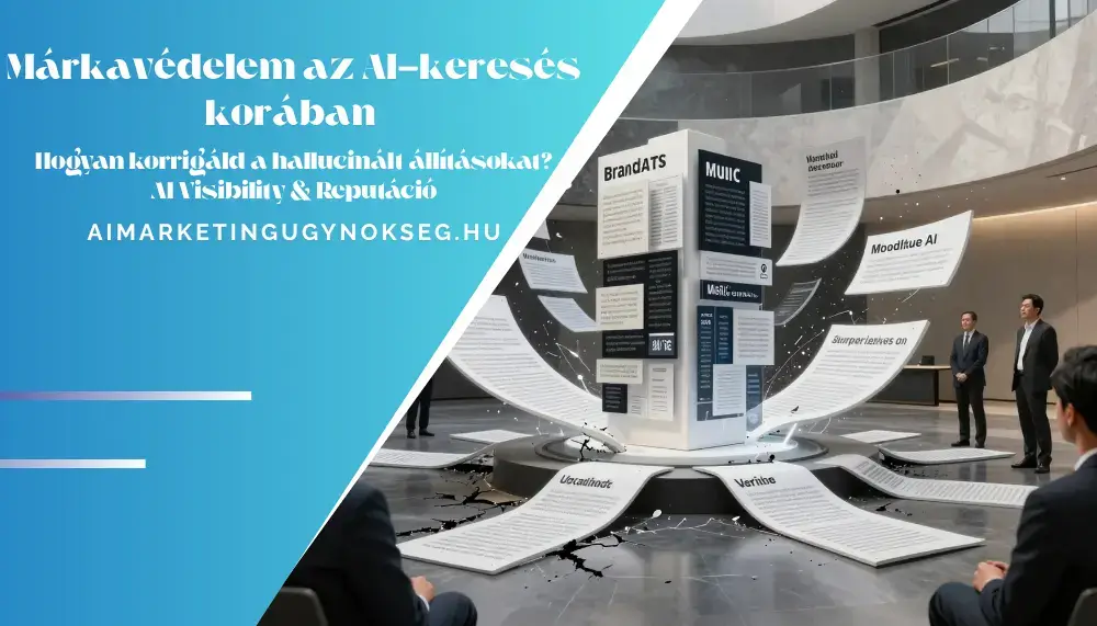 aimarketingugynokseg.hu - Márkavédelem az AI-keresés korában – Hogyan korrigáld a hallucinált állításokat AI Visibility & Reputáció