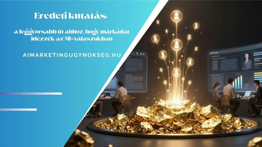 aimarketingügynökség - Eredeti kutatás a leggyorsabb út ahhoz, hogy márkádat idézzék az MI-válaszokban