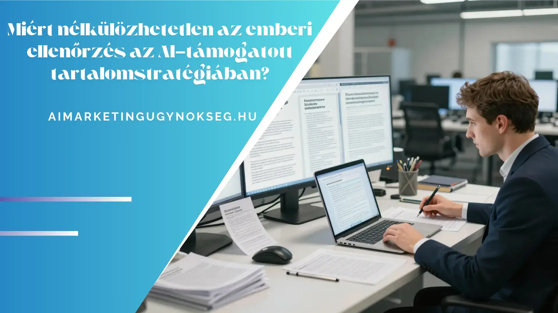aimarketingügynökség - Miért nélkülözhetetlen az emberi ellenőrzés az AI-támogatott tartalomstratégiában