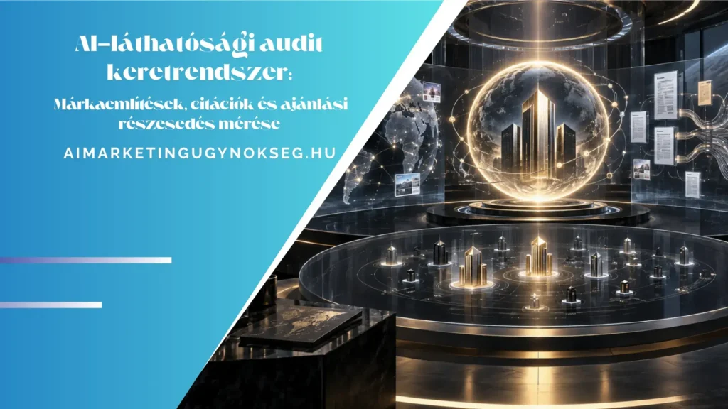 aimarketingügynökség - AI-láthatósági audit keretrendszer Márkaemlítések, citációk és ajánlási részesedés mérése