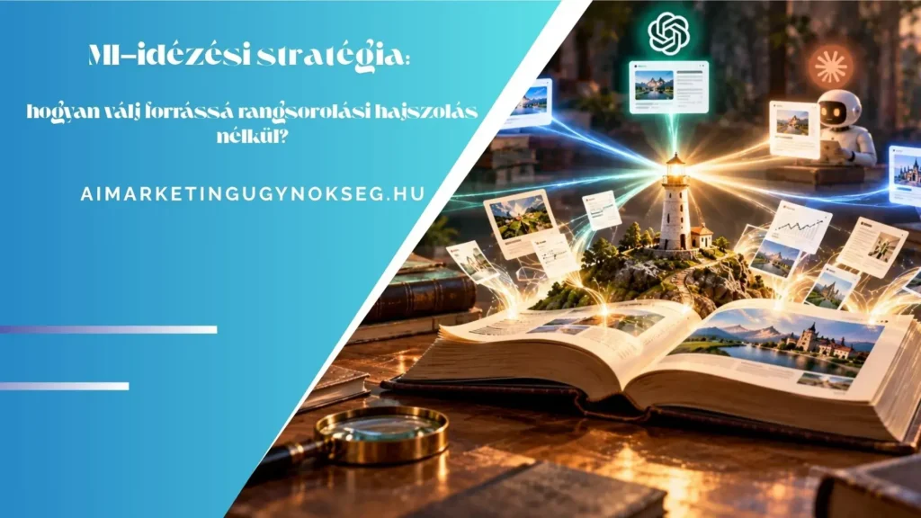 aimarketingügynökség - MI-idézési stratégia hogyan válj forrássá rangsorolási hajszolás nélkül